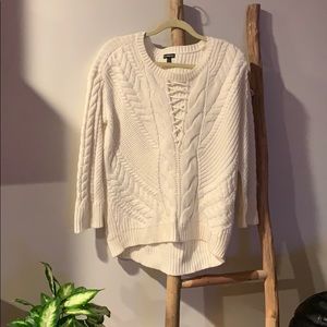 Express knit tie up sweater